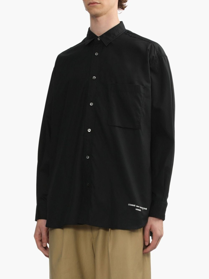 logo-embroidered shirt 3