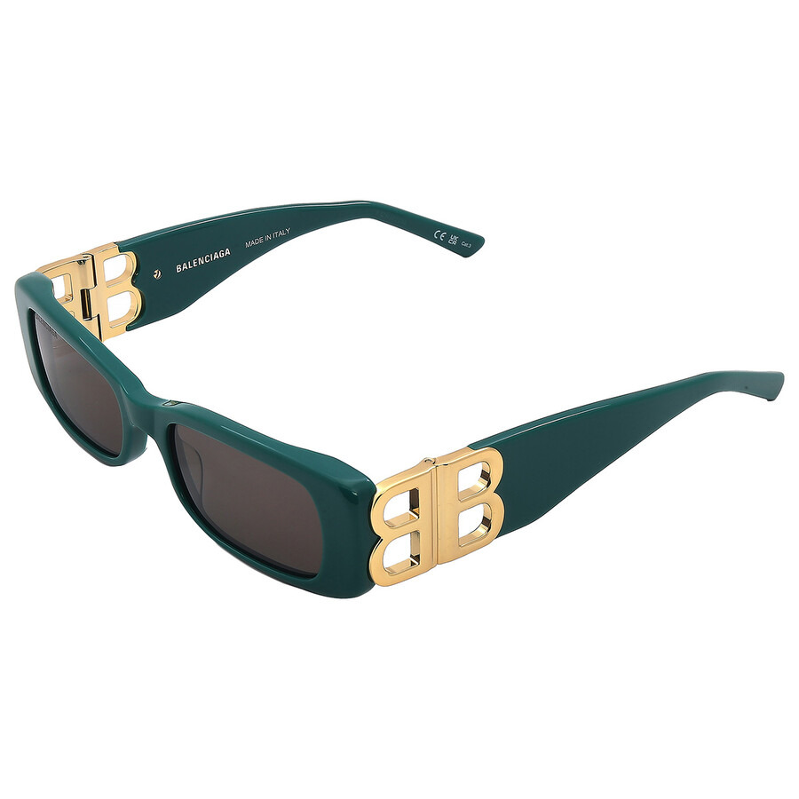 Balenciaga Grey Rectangular Ladies Sunglasses BB0096S 006 51 - 5