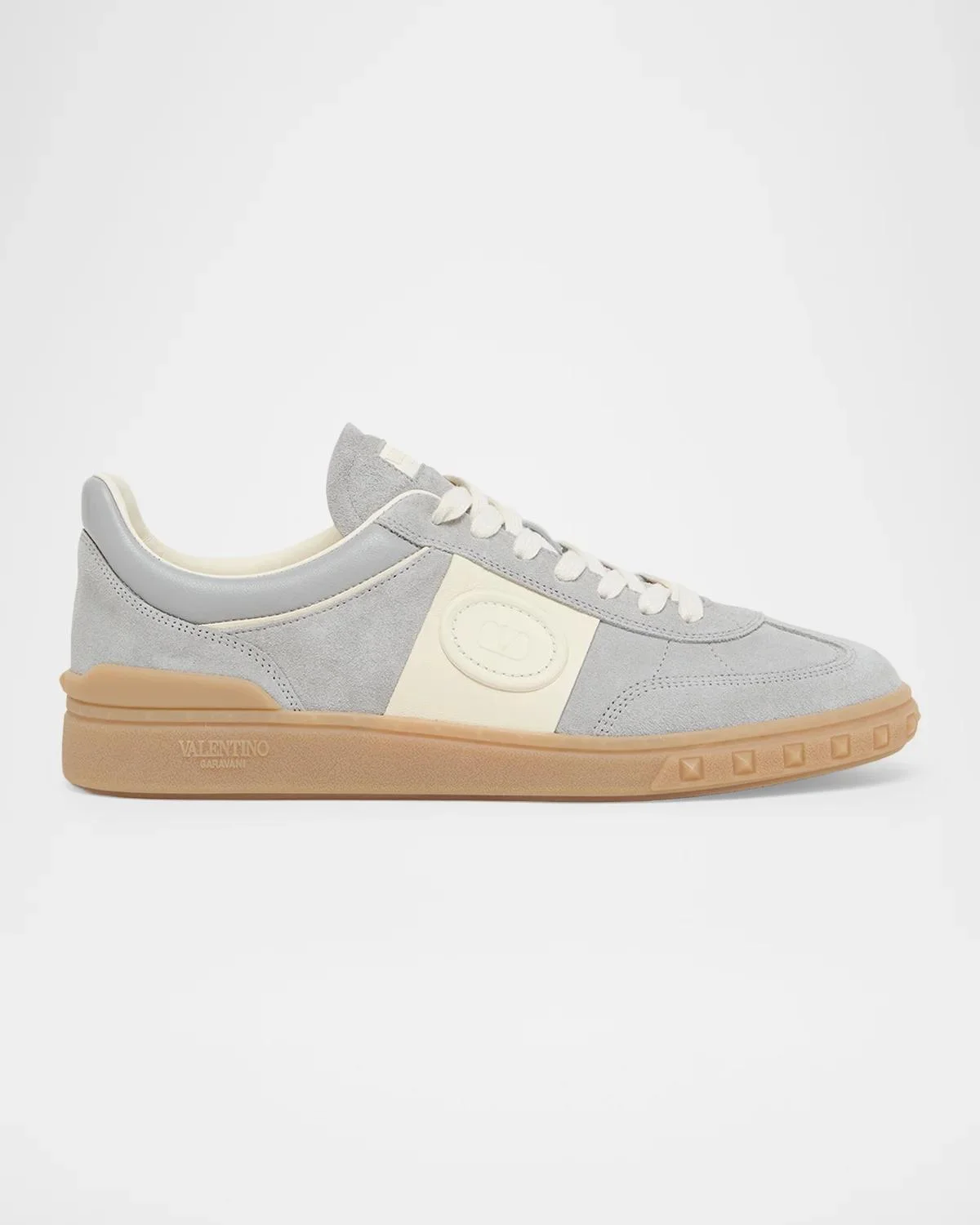 Colorblocked Suede Low-Top Sneakers - 1