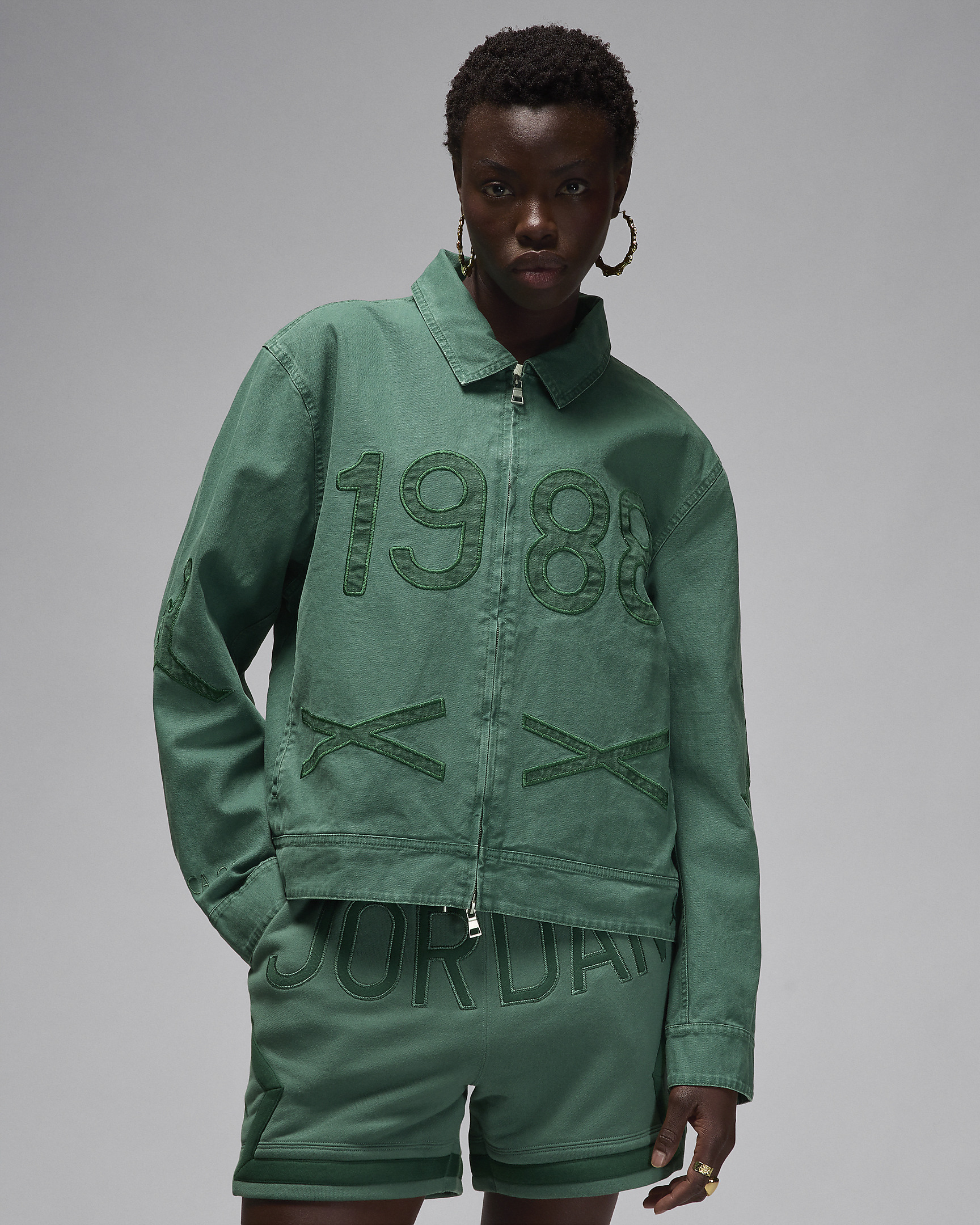 Jordan x Nina Chanel Abney Canvas Jacket - 1