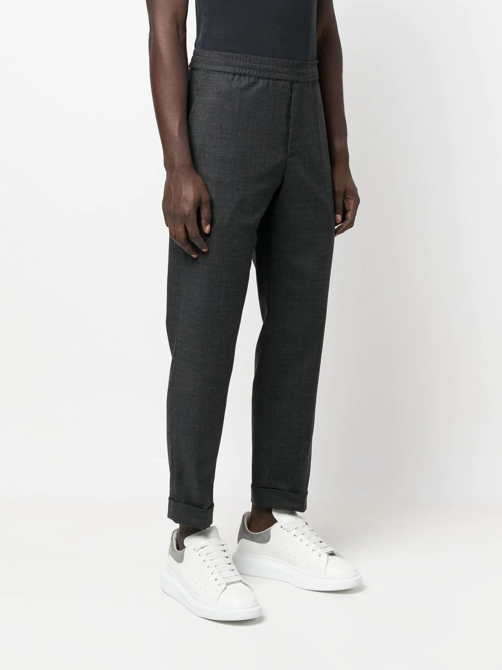 slim-fit tailored trousers - 3