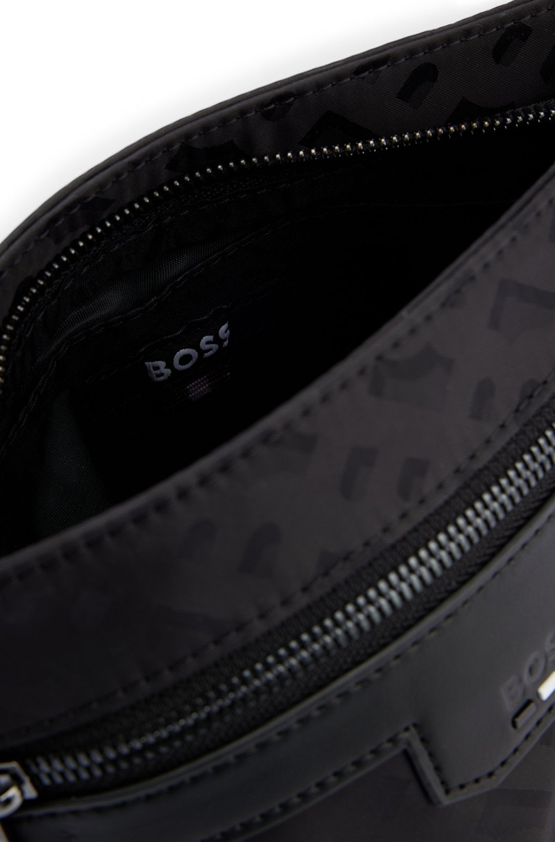 MONOGRAM-JACQUARD ENVELOPE BAG WITH SIGNATURE STRIPE 6