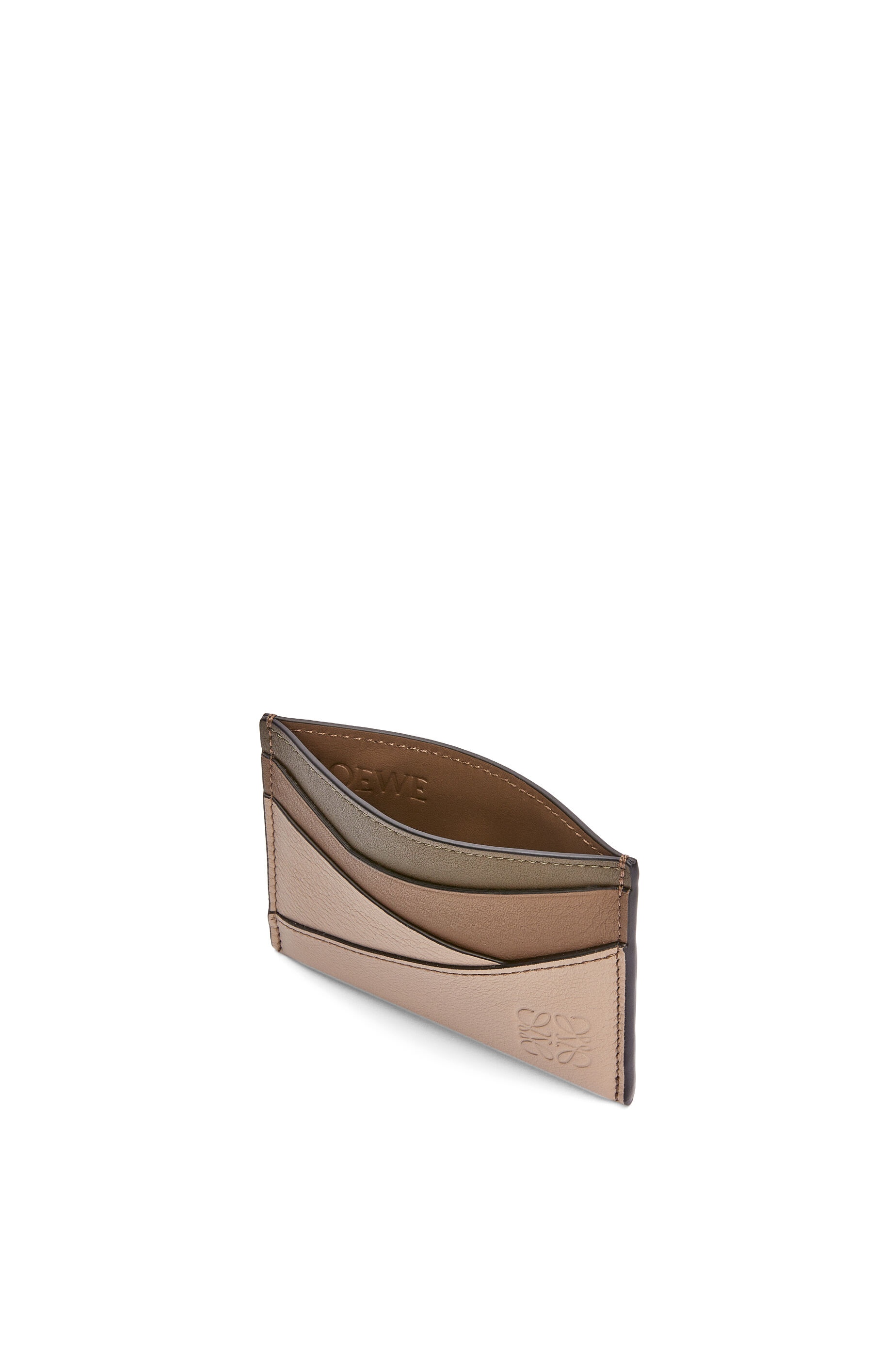 Puzzle plain cardholder in classic calfskin - 2