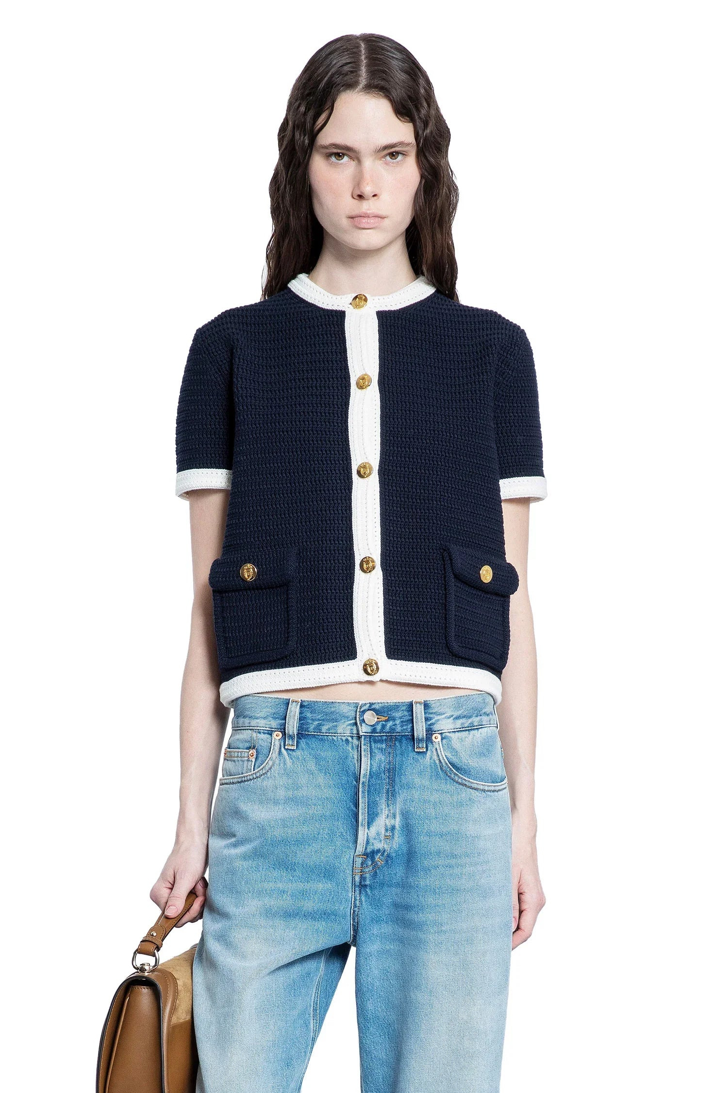 Crochet-Knit-Cropped-Cardigan - 5