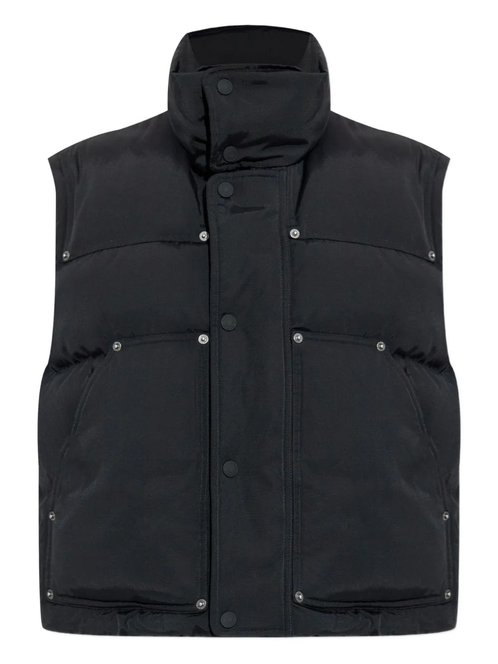 quilted puffer vest - 1