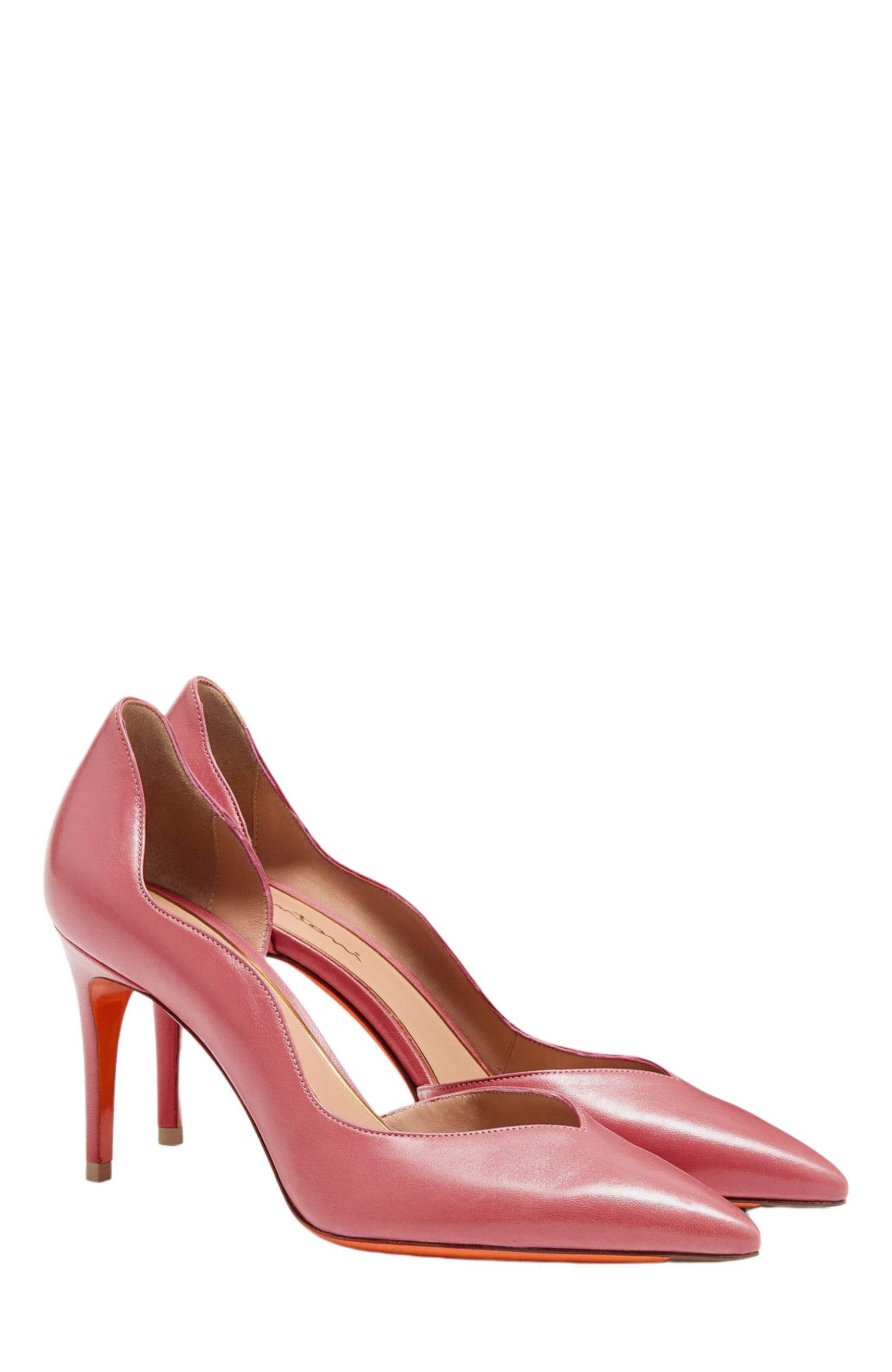 Santoni Women's  leather high-heel pump in Pink at Nordstrom - 2