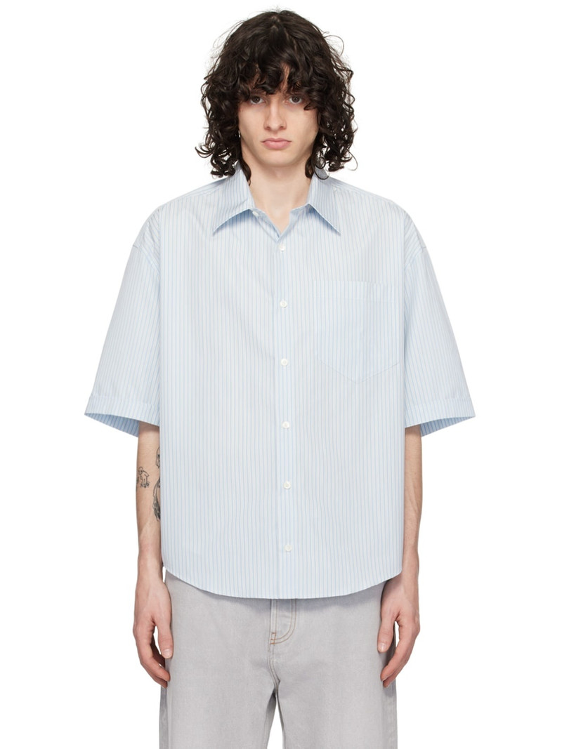 Blue & Off-White Stripe Shirt 1