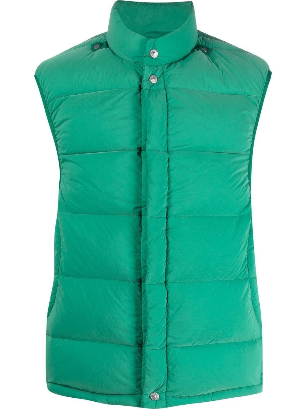 padded zip-up gilet - 1