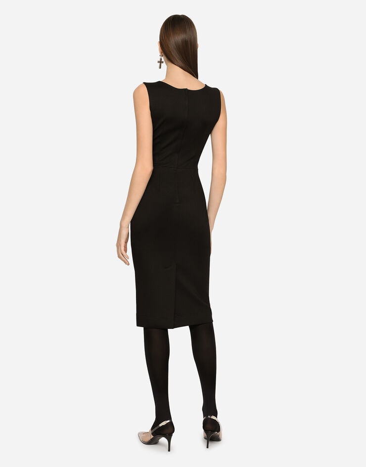 Sleeveless Milano rib midi dress - 5