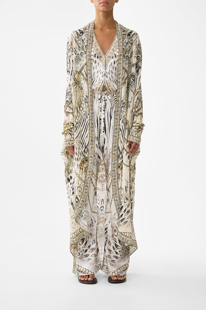 LONG CASUAL JACKET WITH POCKETS 1