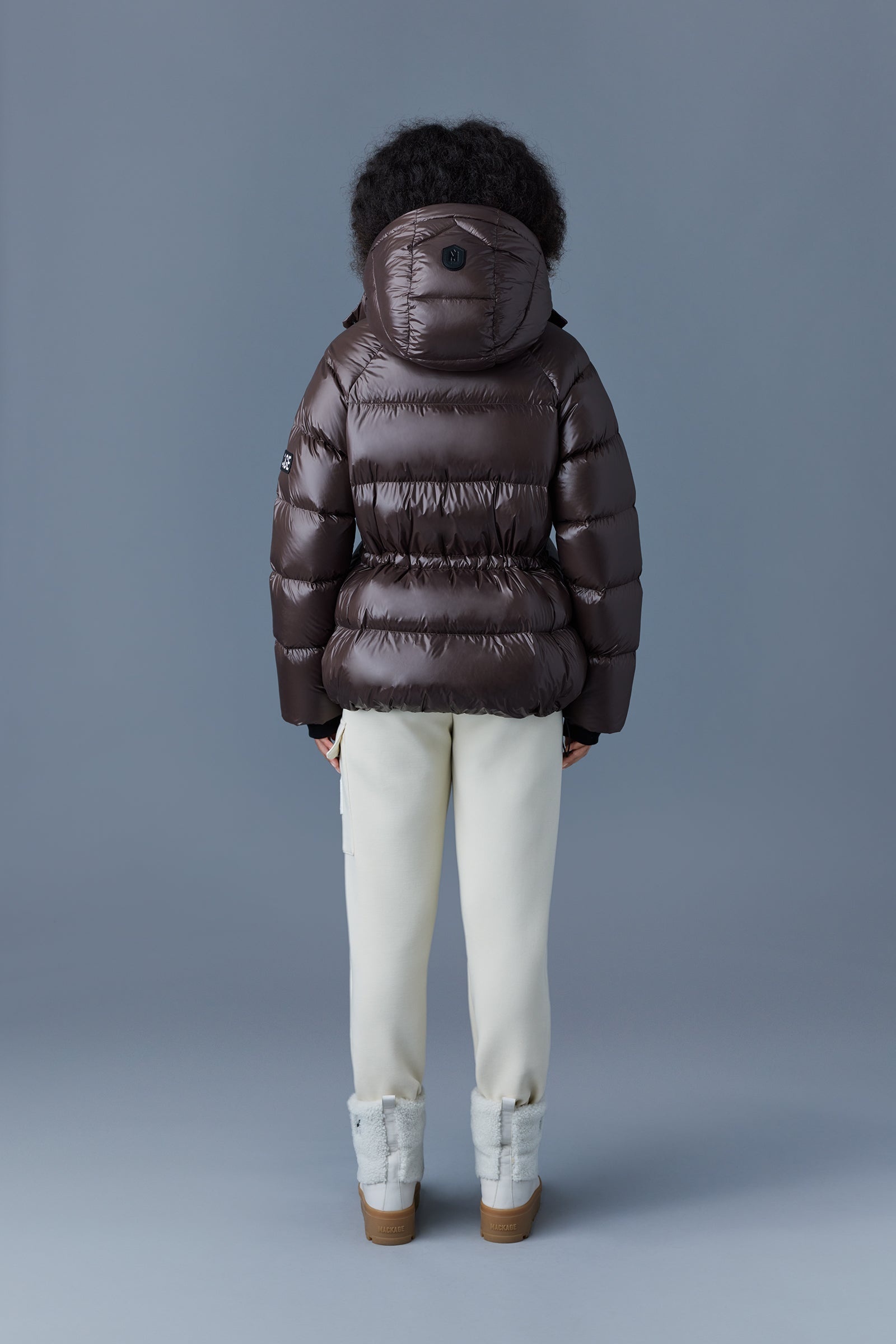 EDANA down puffer jacket with removable hood - 4