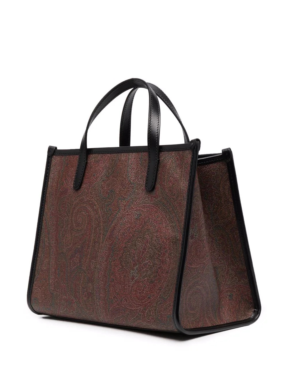 paisley-print studded-detail tote - 3