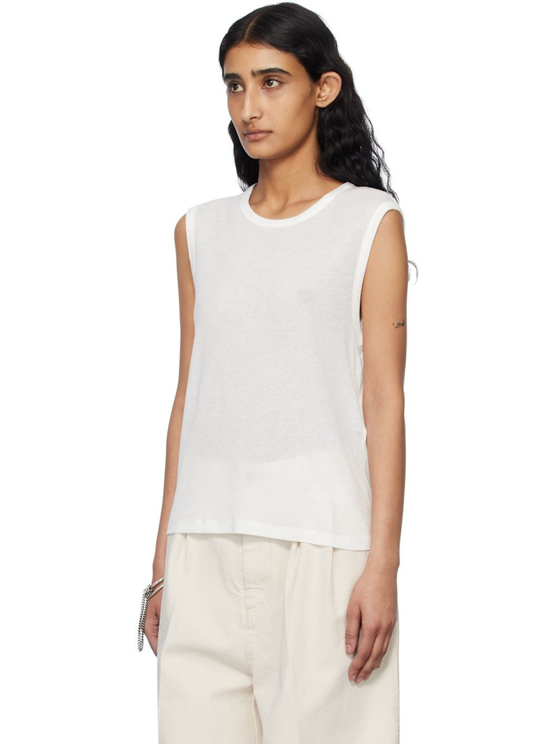 Ann Demeulemeester White Biba Sleeveless Tank Top outlook