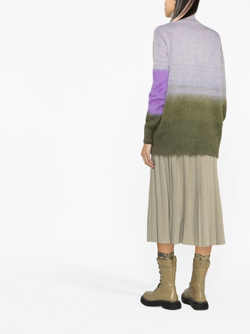 intarsia-knit logo roll-neck jumper - 3