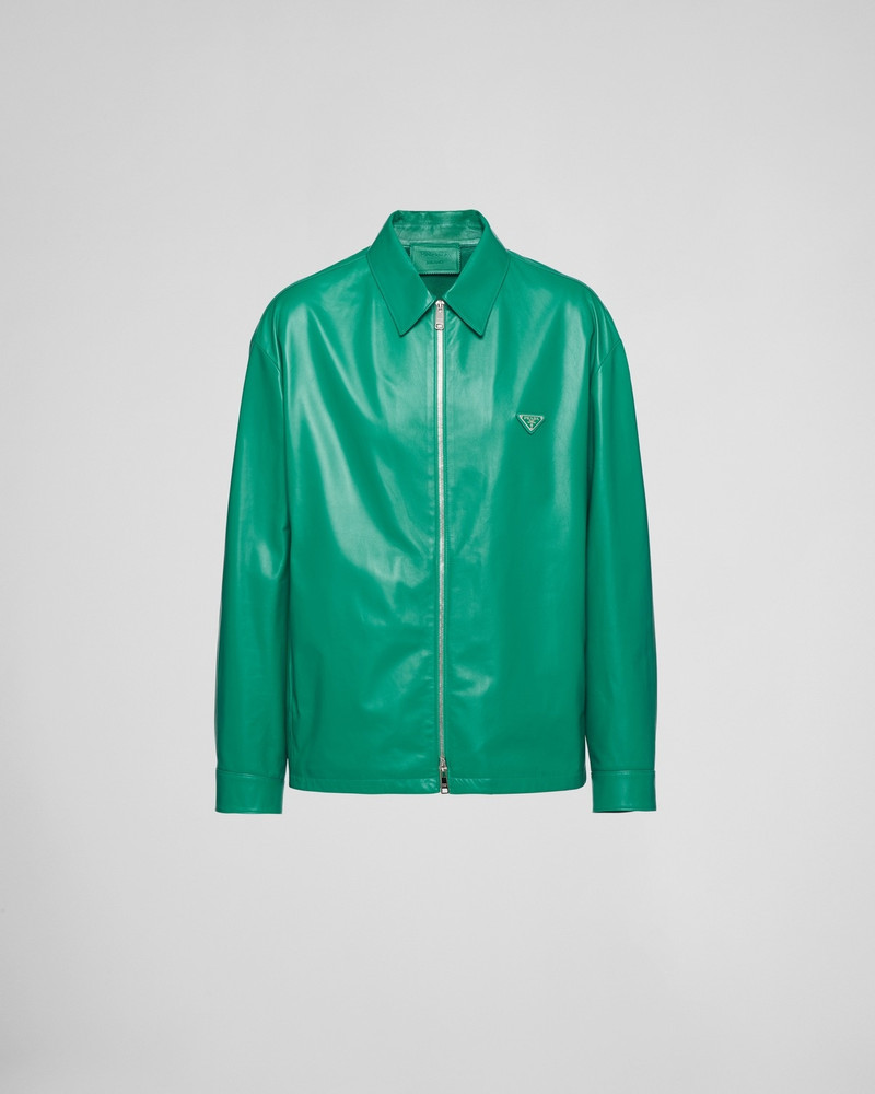 Nappa leather blouson jacket - 1