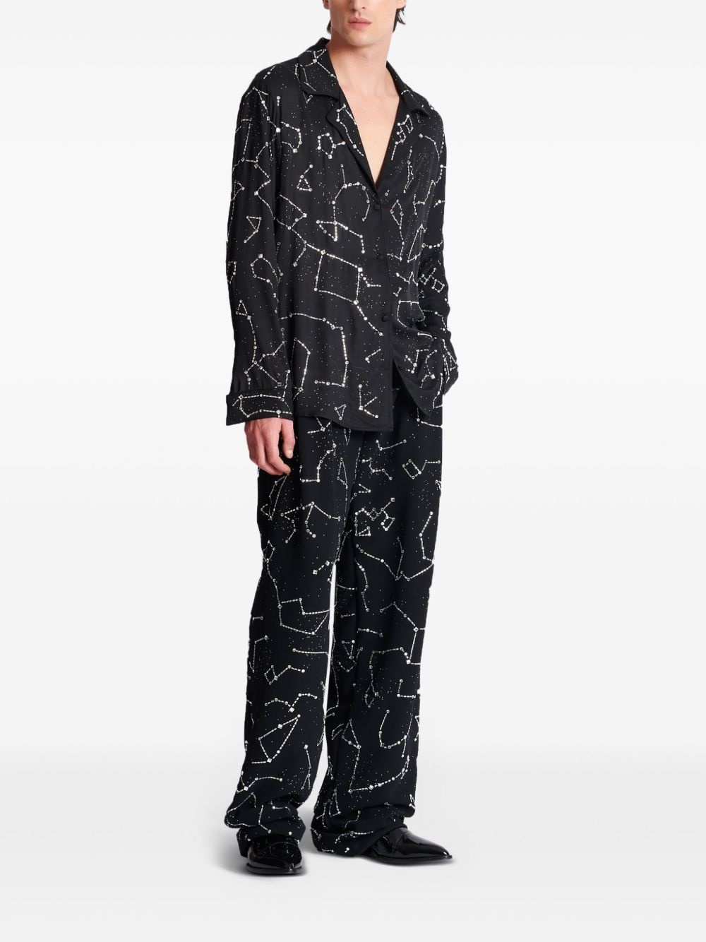 constellation embroidered shirt - 3