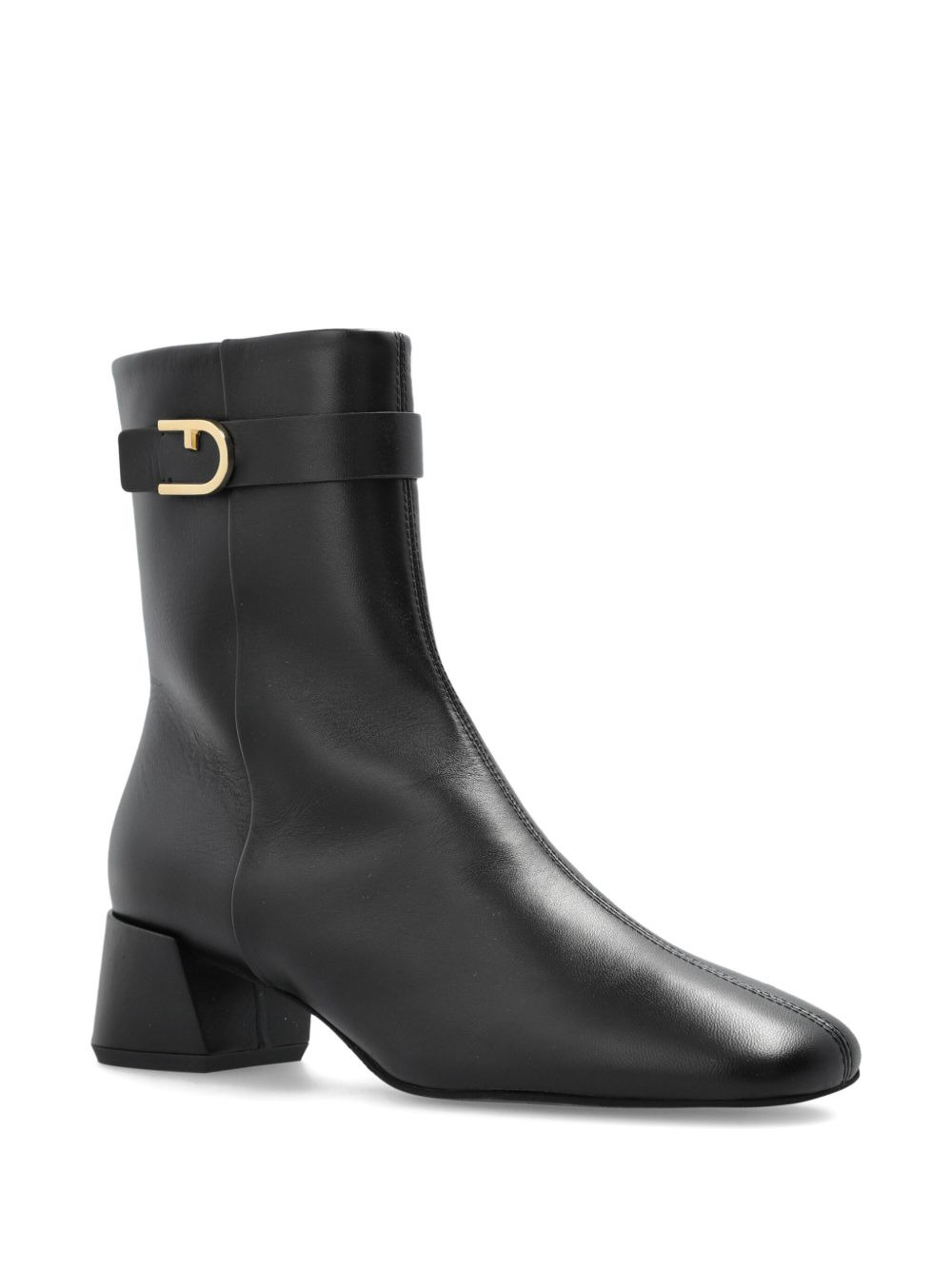 buckle-fastening block-heel boots - 2