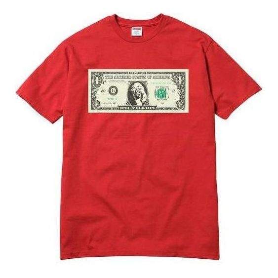 Supreme Dollar Tee 'Red White' SUP-FW17-545 - 1