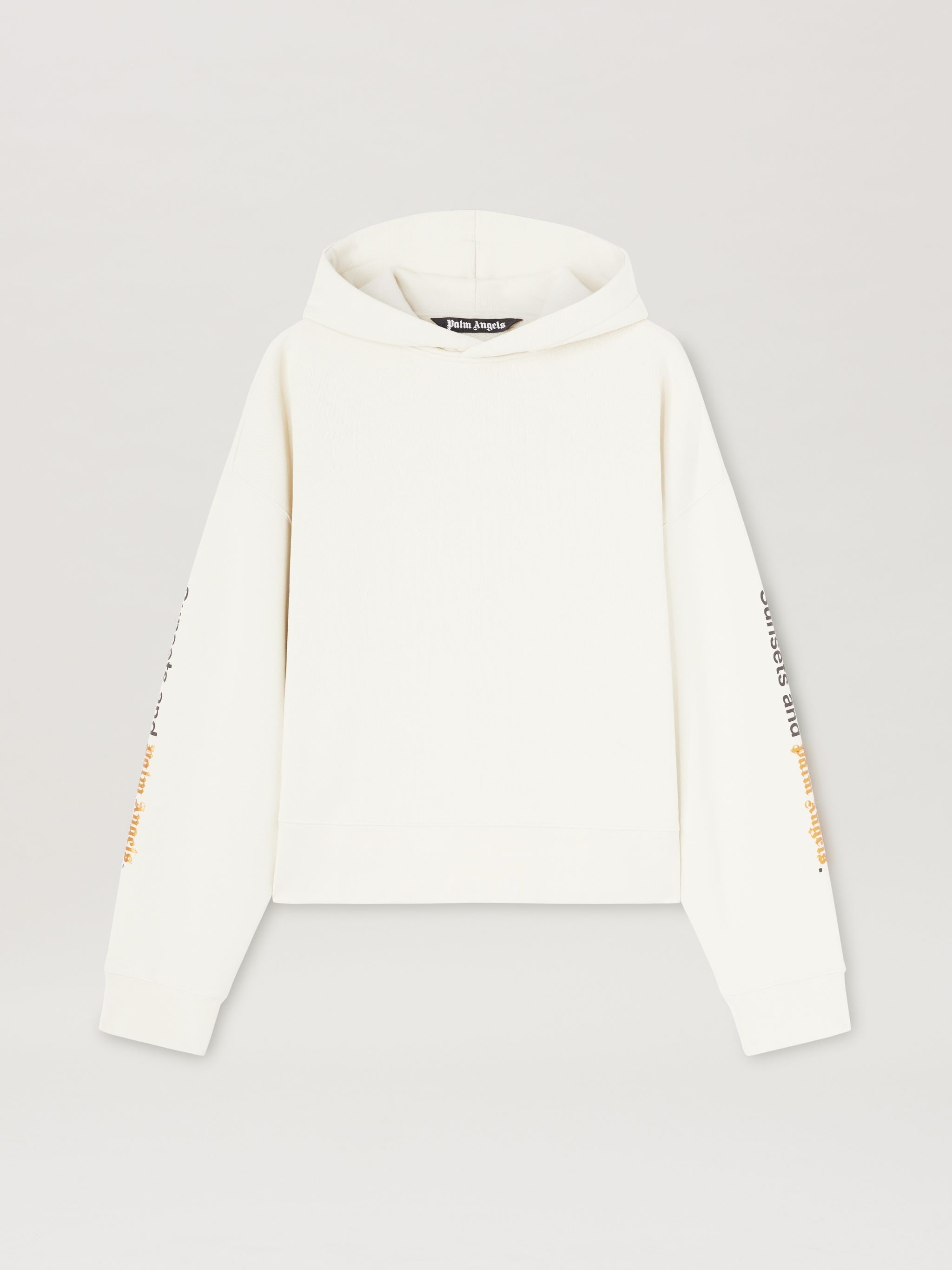【PALM ANGELS】Plm H Hdie Palm Angels logo-embroidered Cotton Hoodie | Black | FARFETCH