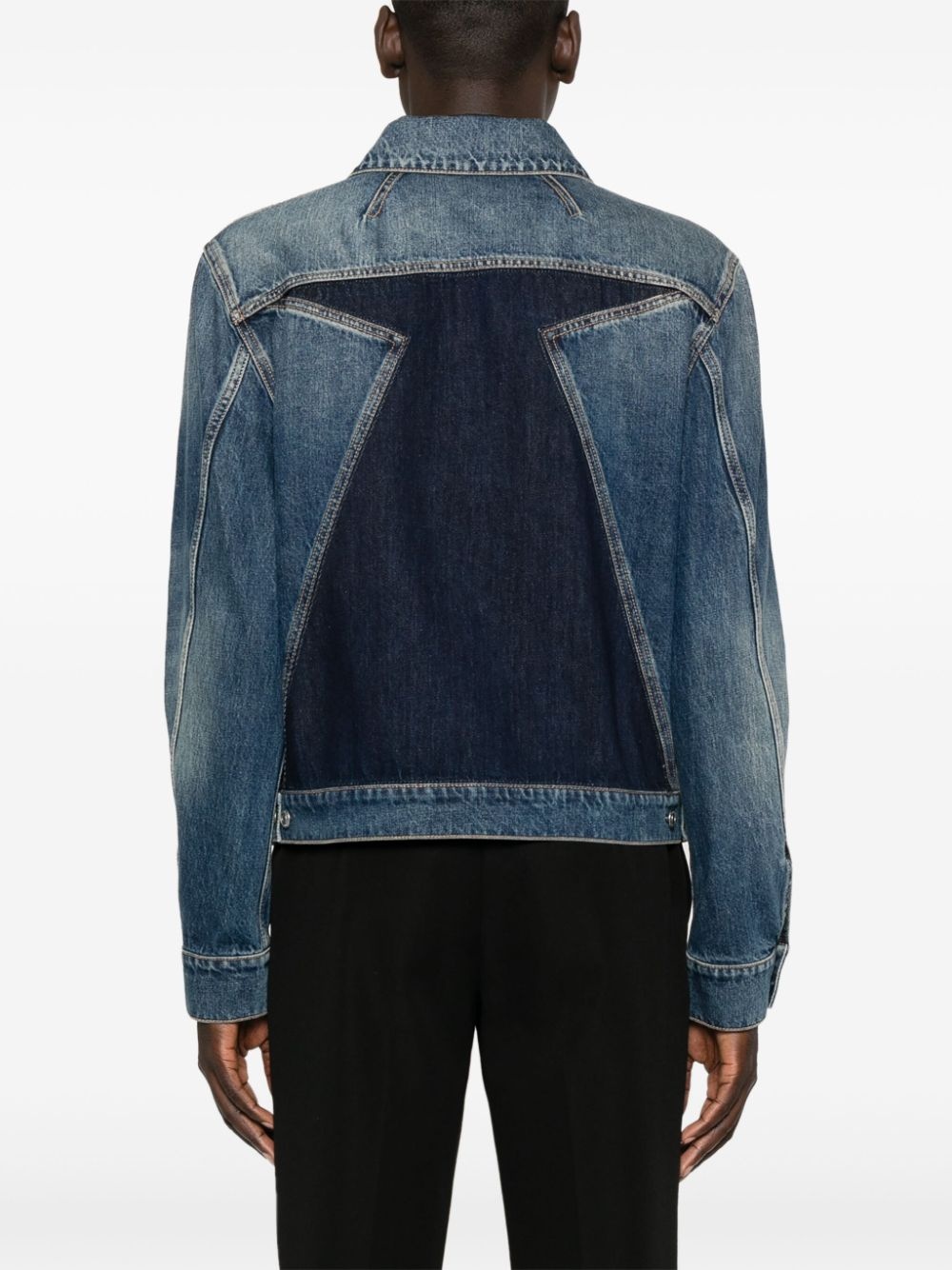 PANELLED DENIM JACKET - 4