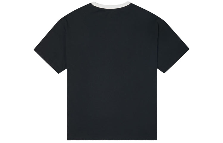 (WMNS) Converse Printing Sports Short Sleeve Black 10022853-A03 - 2