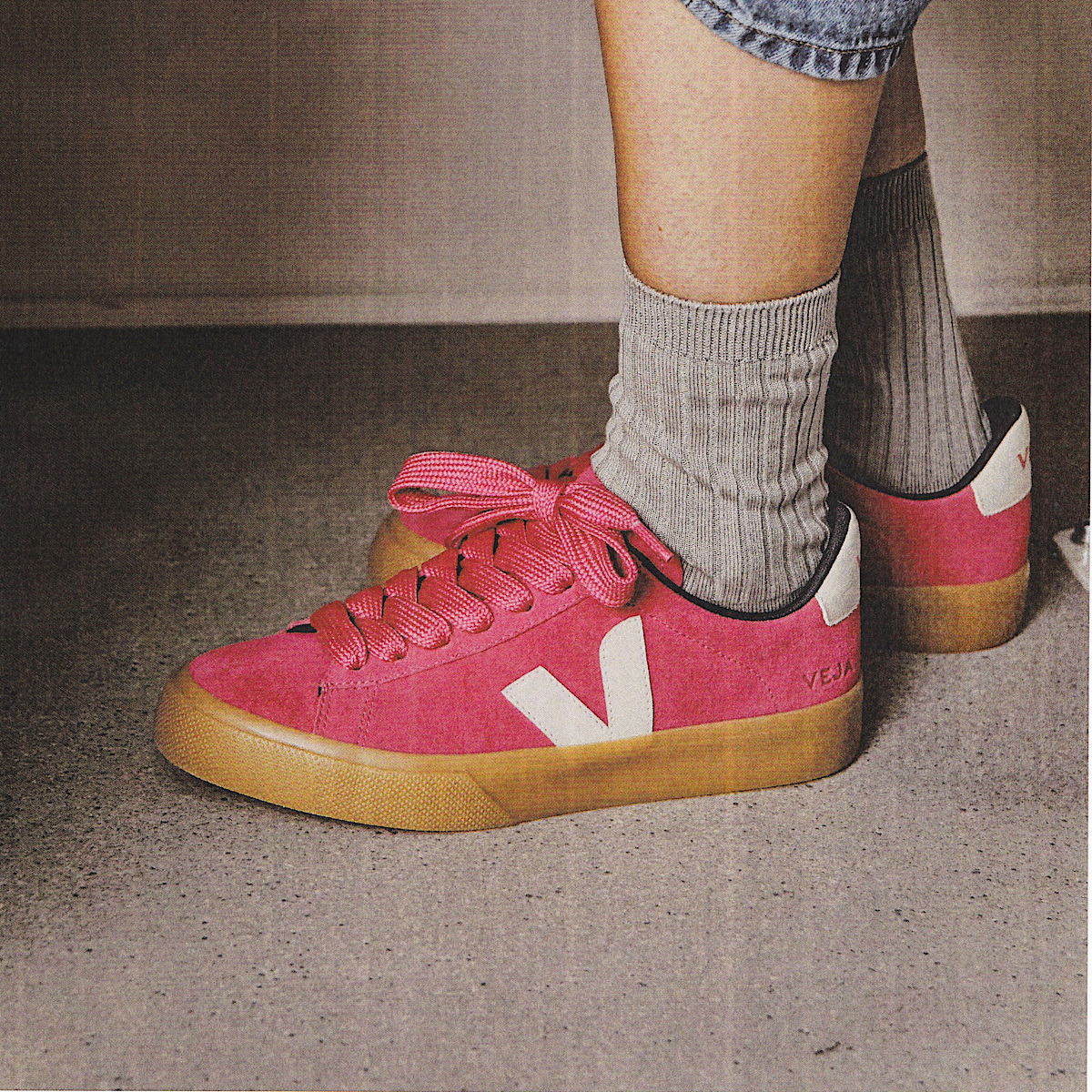 CAMPO BOLD SUEDE PINK PIERRE NATURAL - 4
