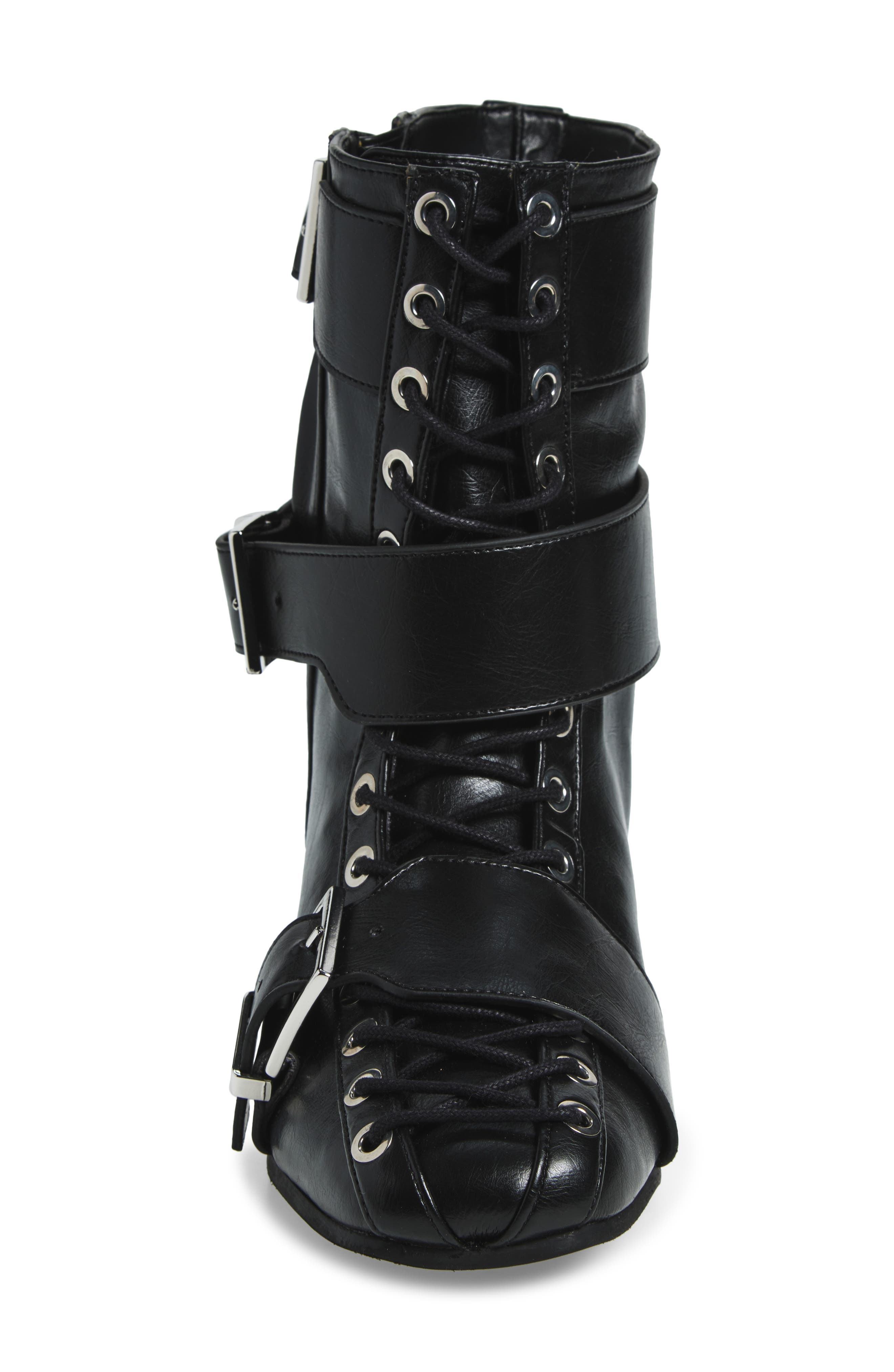 Ganni Lace-Up Boot in Black at Nordstrom - 4