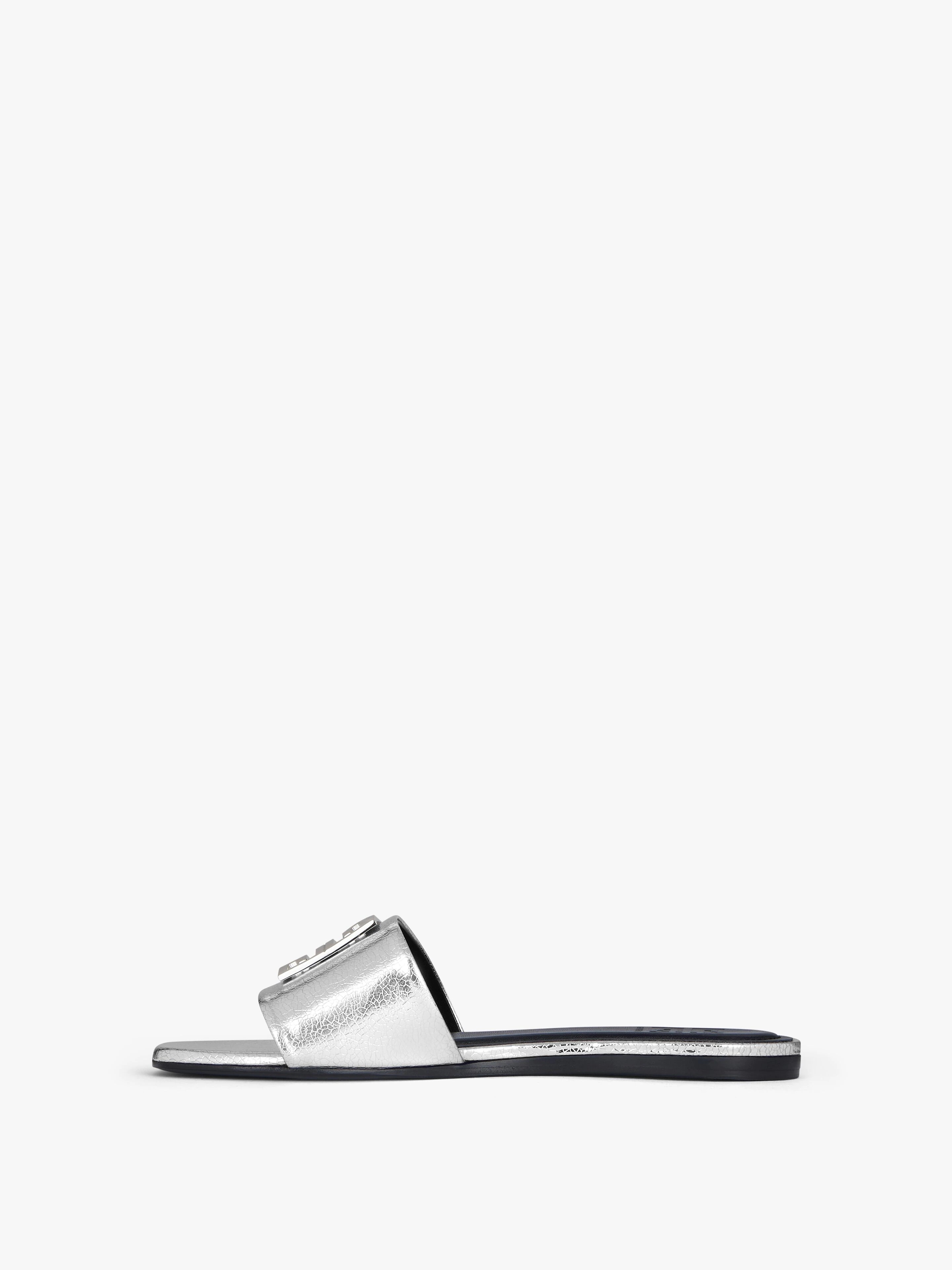 4G FLAT MULES IN METALLIC LEATHER - 3