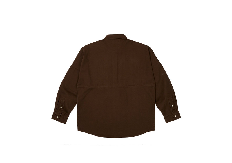 PALACE OLD ENGLISH OVERSHIRT NICE BROWN outlook
