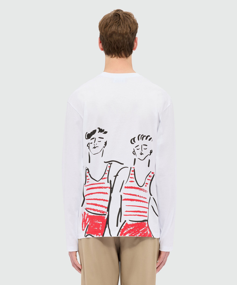 T-shirt with Luke Edward Hall x MSGM graphics 3