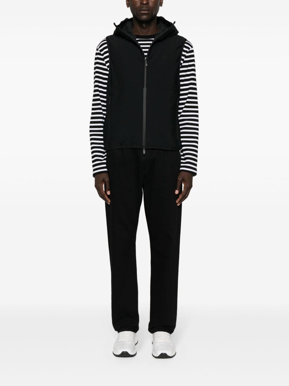padded hooded gilet - 2