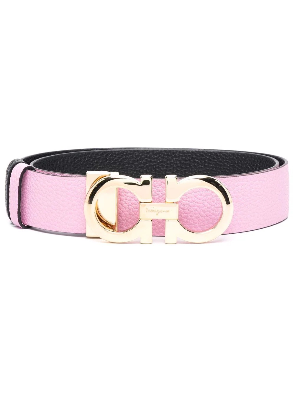 Gancini logo-buckle leather belt - 1