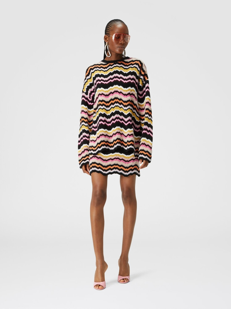Missoni Mini skirt with zigzag Greek motif outlook