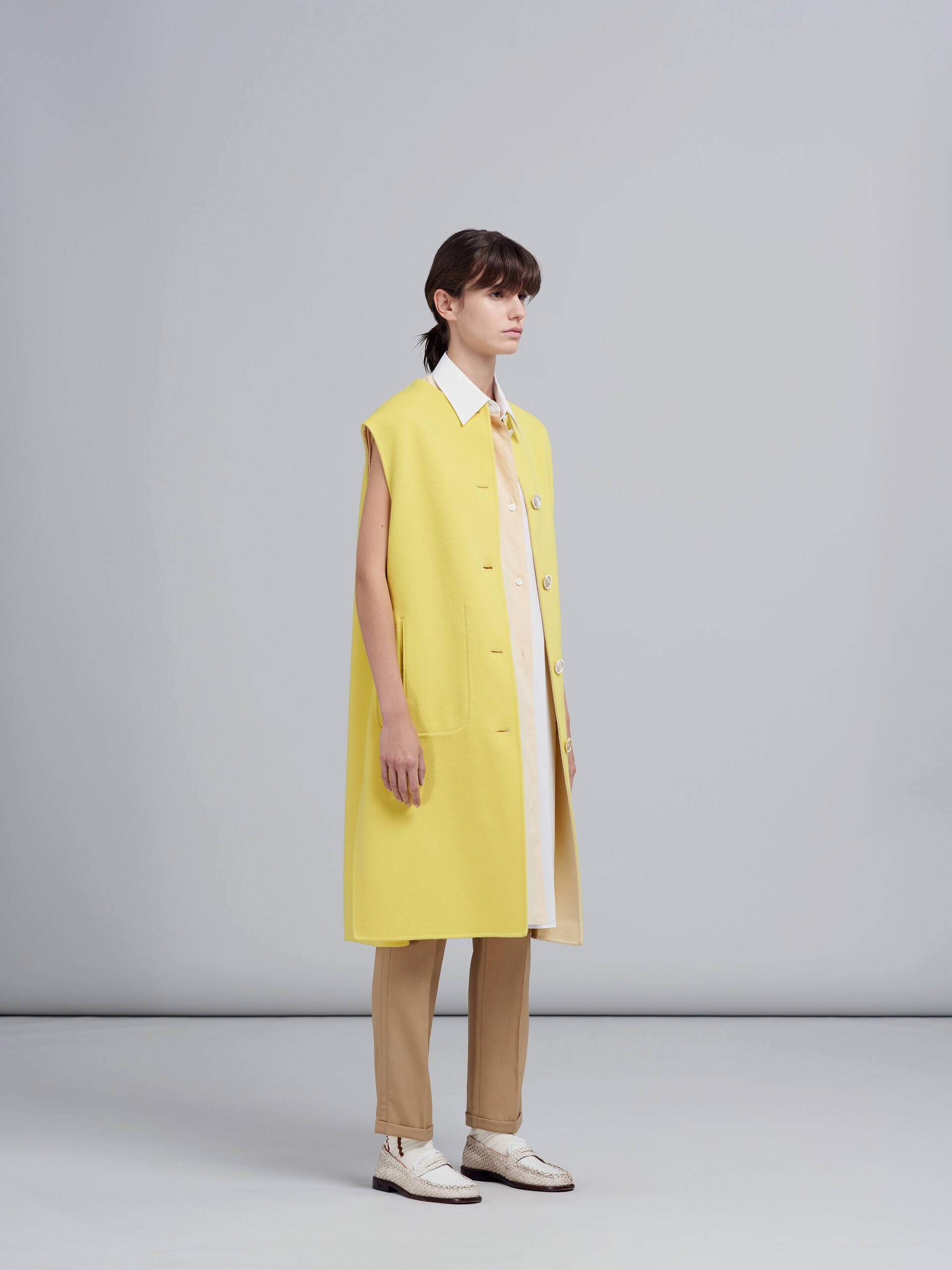 CASHMERE AND WOOL DOUBLE VEST - 6