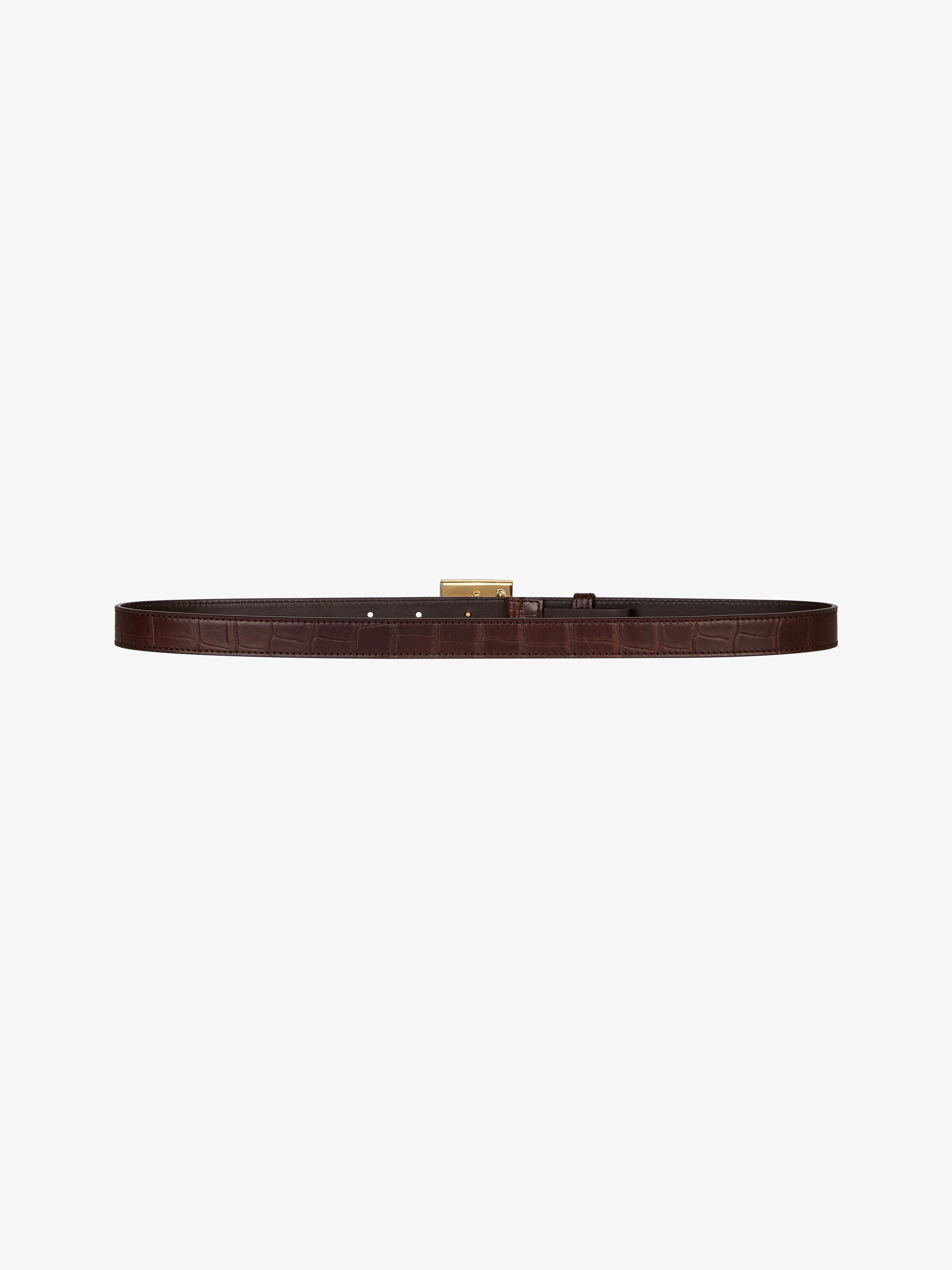 4G BELT IN CROCODILE EFFECT LEATHER - 3