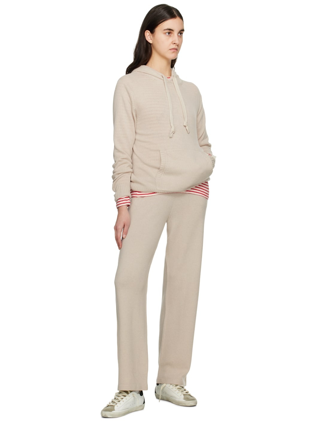Beige Patch Lounge Pants - 4
