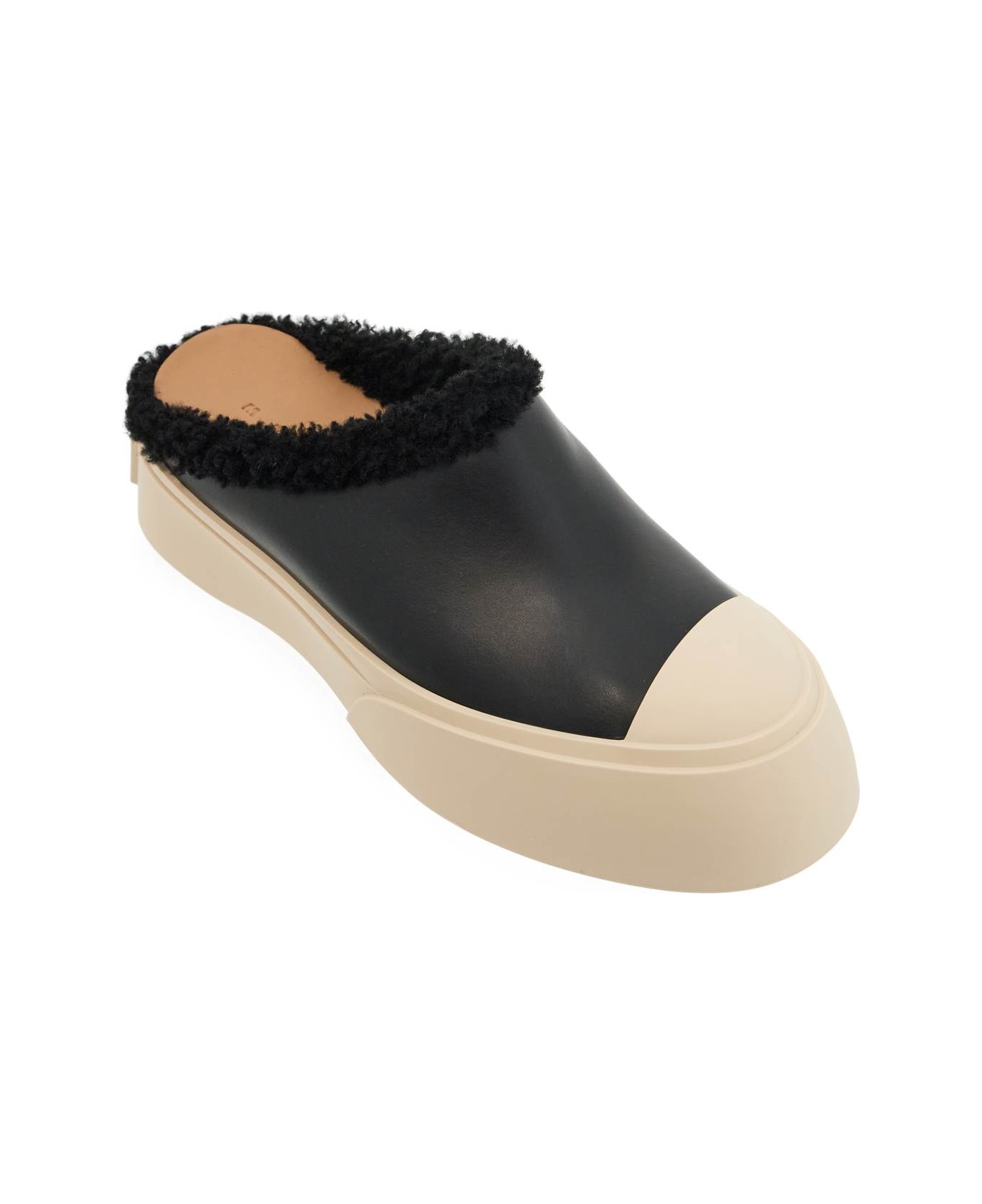 Pablo Leather And Shearling Clog - 4