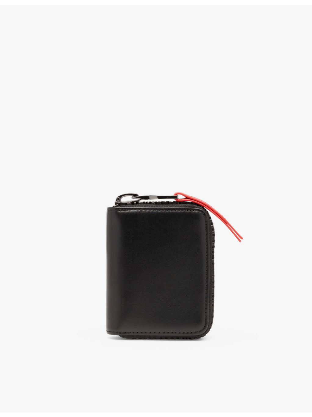 Zip-D logo-embossed leather key holder wallet - 4
