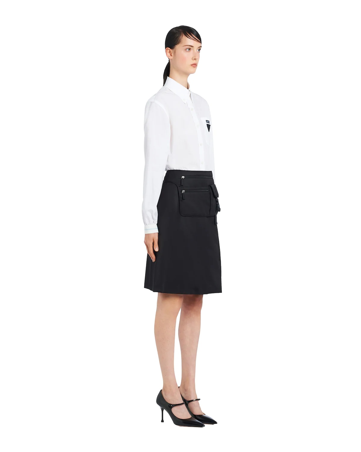 Nylon gabardine skirt - 3