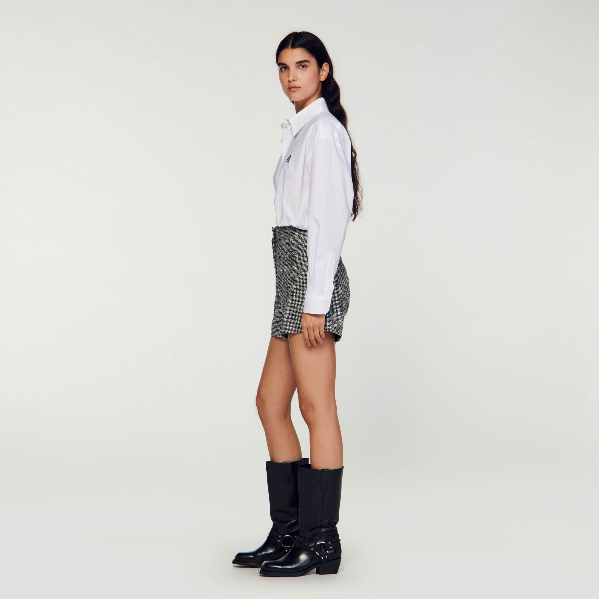 HOUNDSTOOTH SHORTS - 7