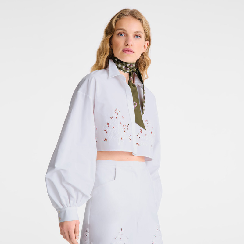 Shirt White - Poplin embroidered 4