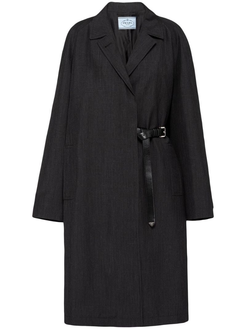 コート PRADA | Single-breasted kid mohair coat Prada single-breasted kid mohair coat | farfetch | REVERSIBLE