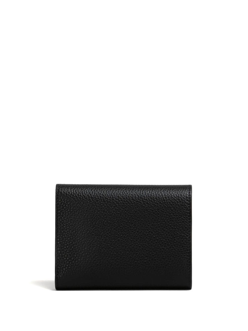 logo embroidered leather wallet - 2