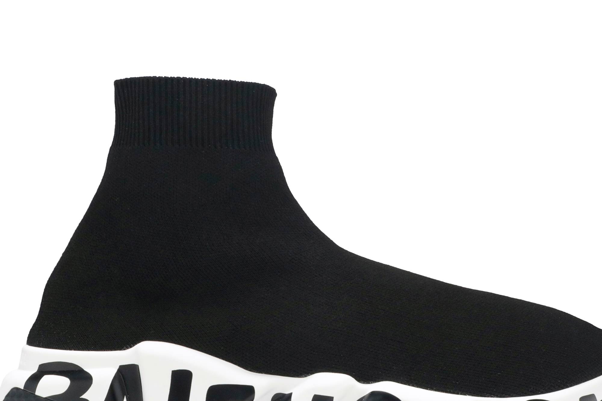 Balenciaga Speed Trainer 'Graffiti - Black White' - 2