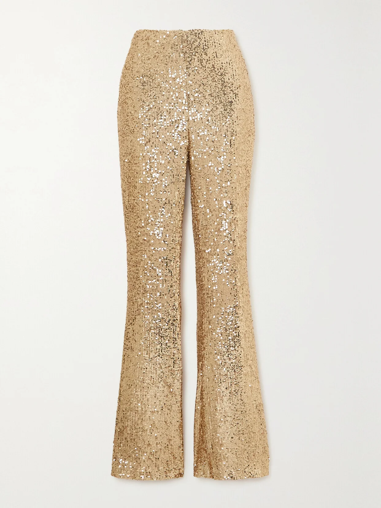 Sequined Stretch-tulle Flared Pants - 1