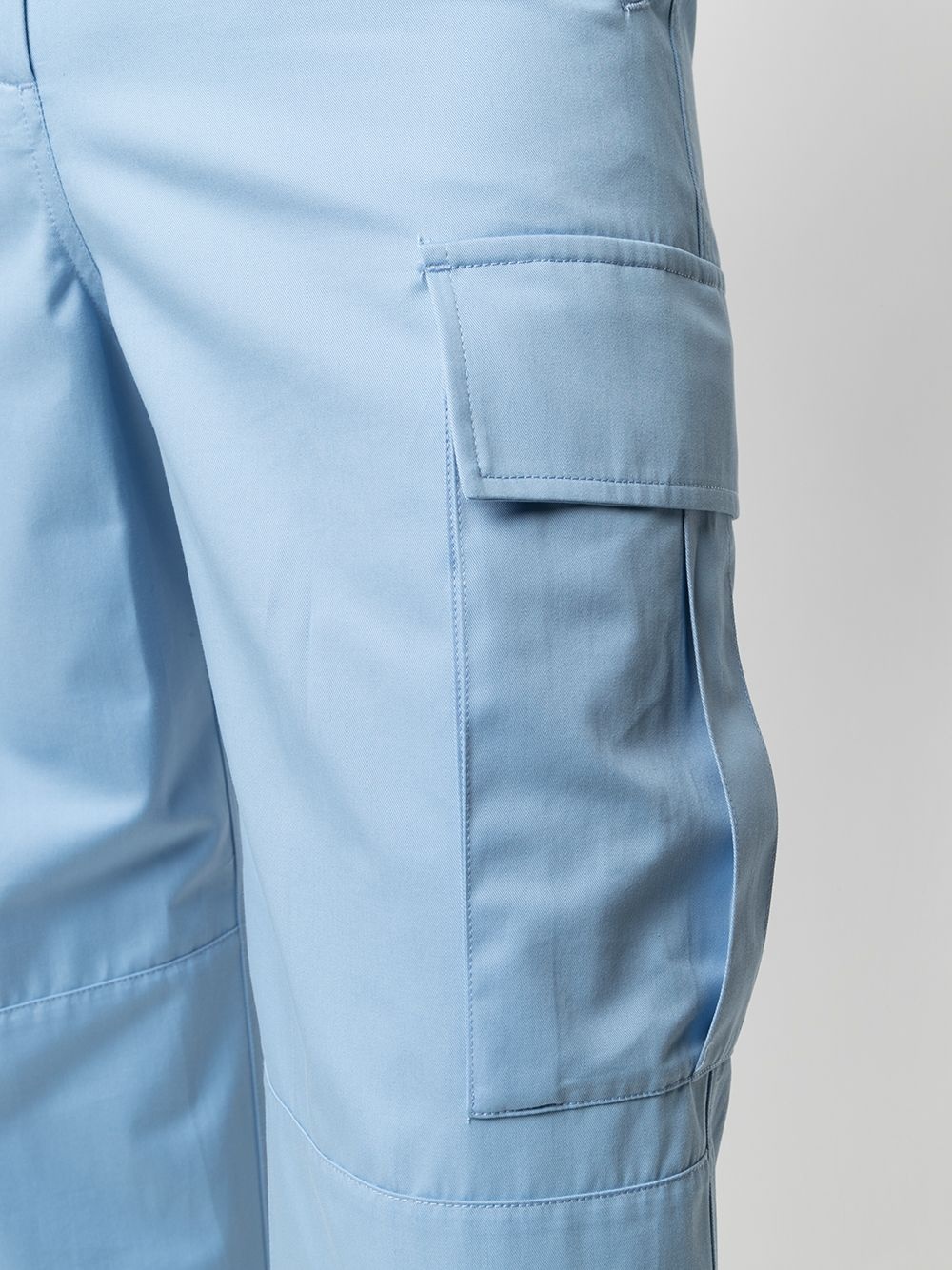 cropped high-waist trousers - 5