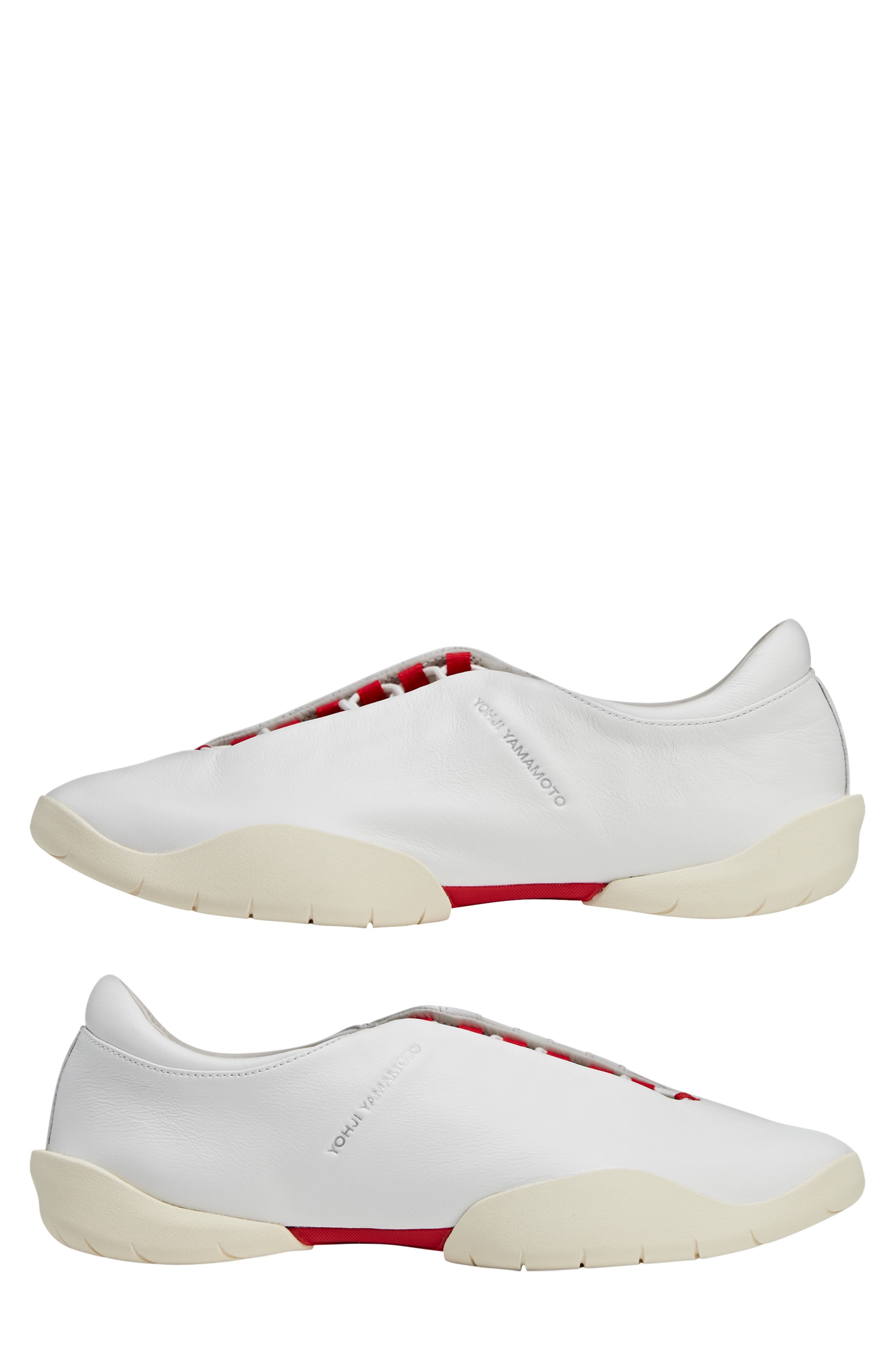 Y-3 Gender Inclusive Regu Mary Jane Sneaker in White/Cream/Scarlet at Nordstrom - 7