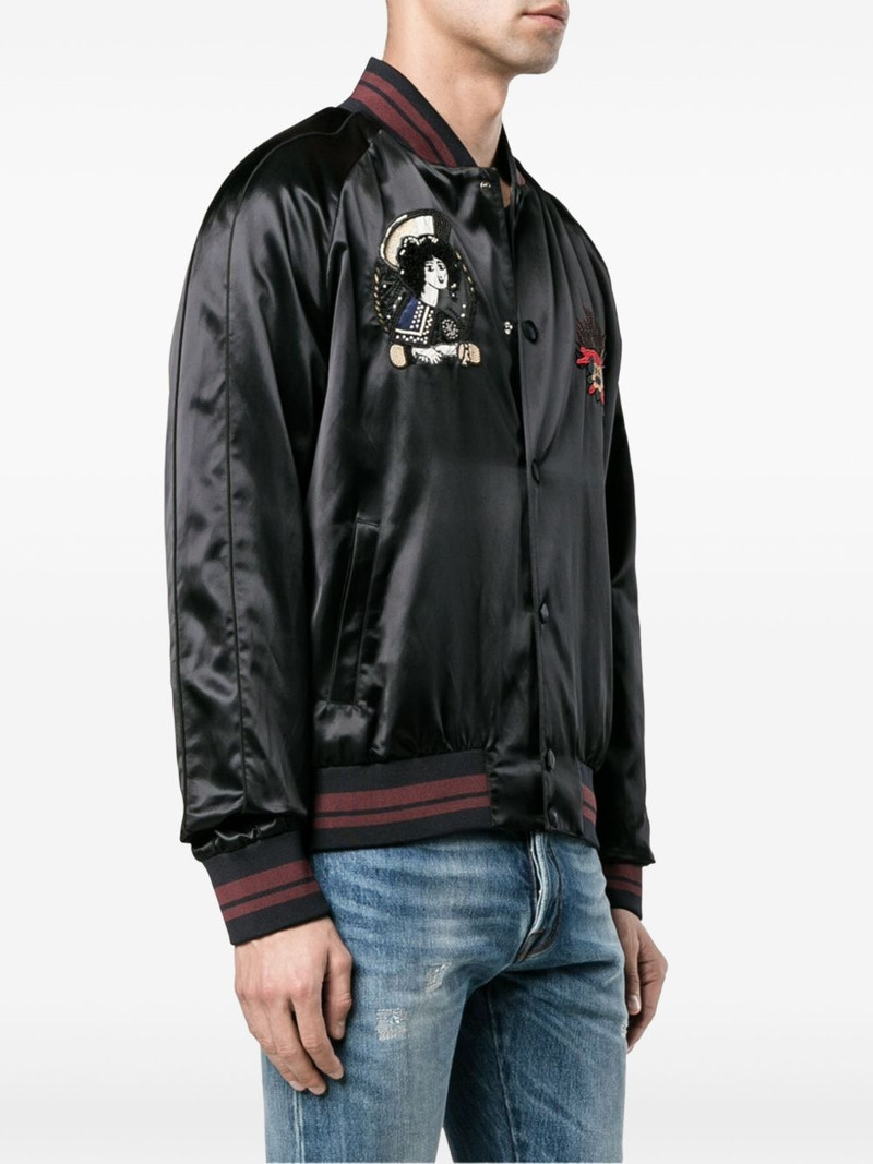 motifs-embroidered bomber jacket 5