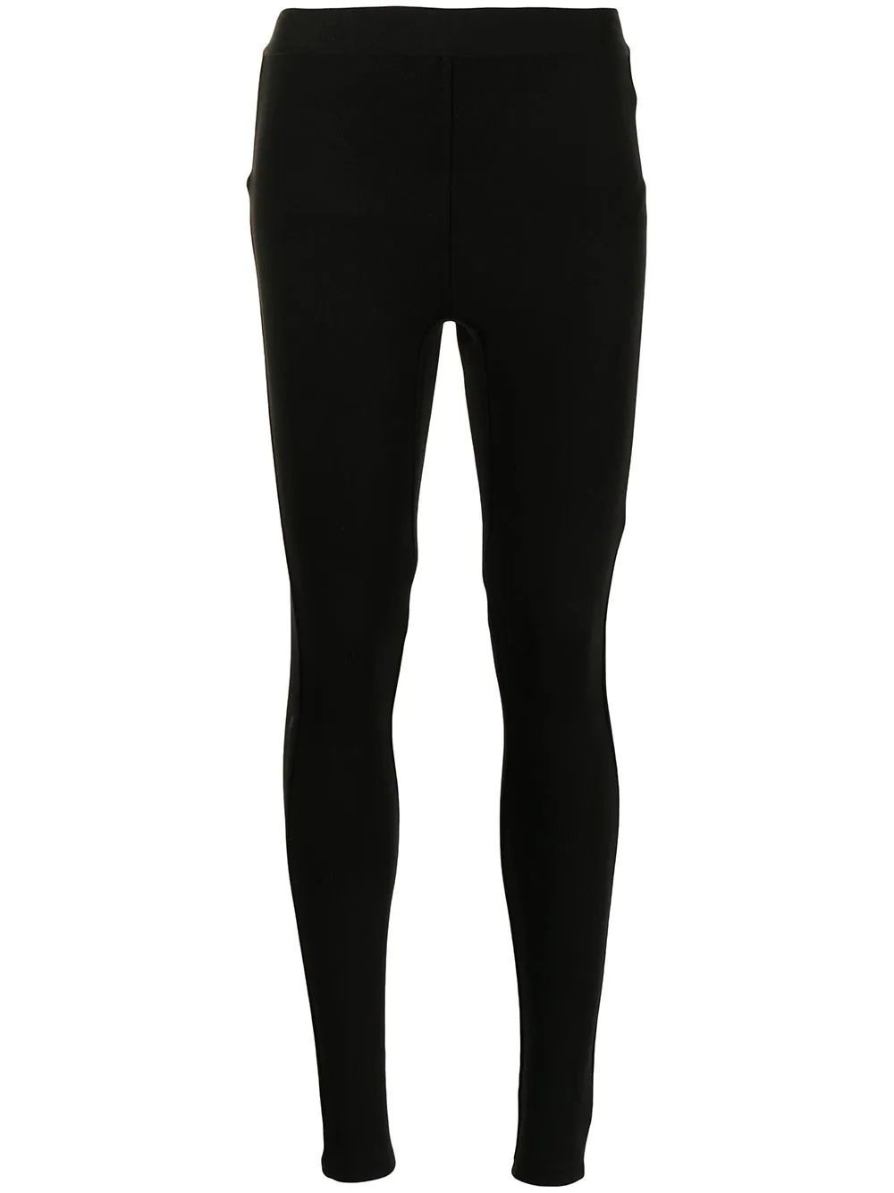 zip-cuff jersey leggings - 1