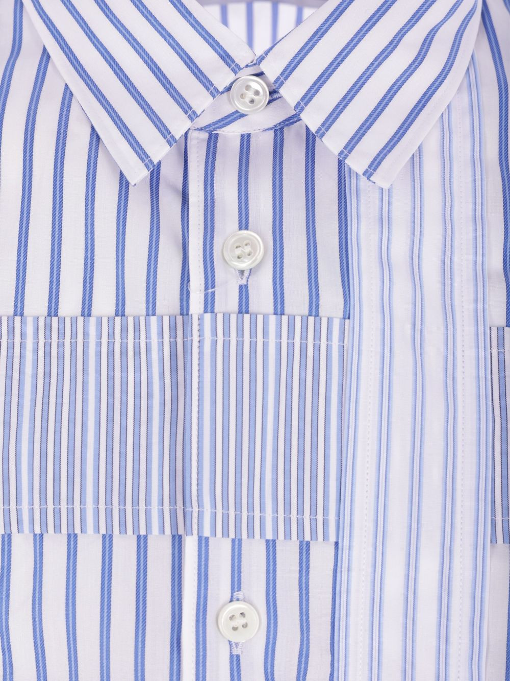 striped patchwork shirt - 3
